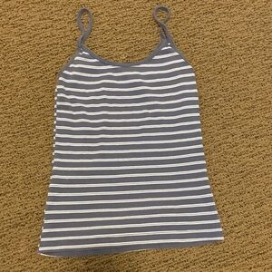 Striped blue and white Brandy Melville tank top